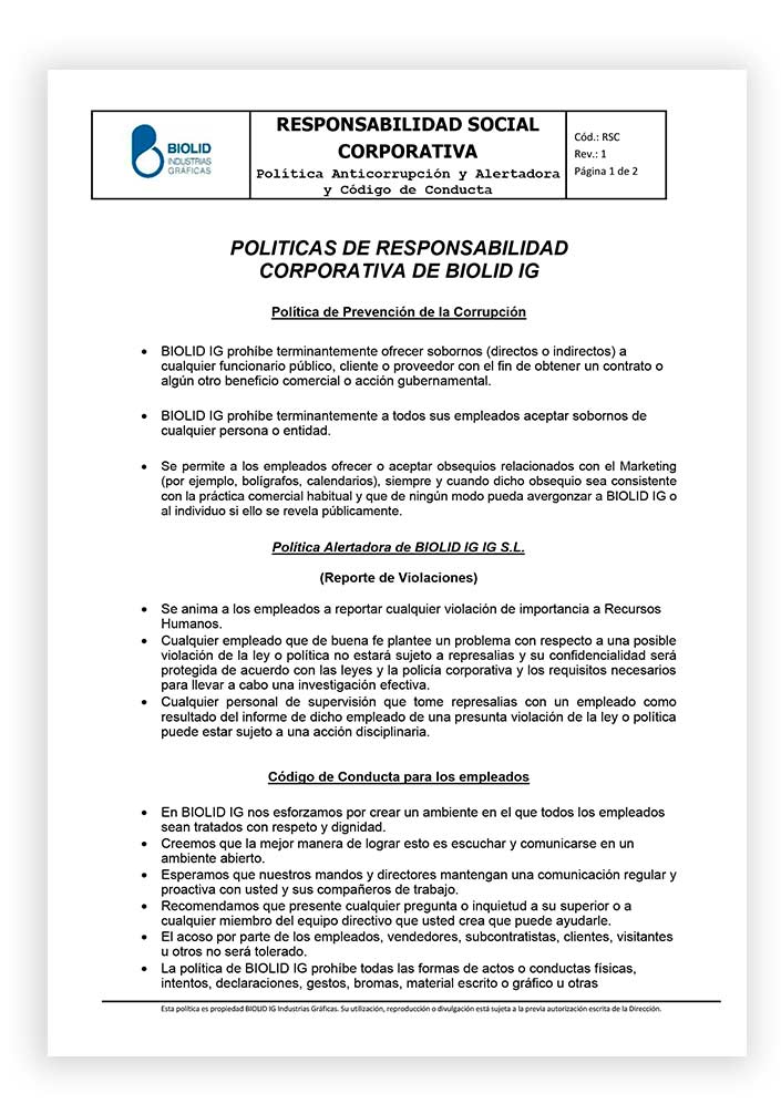 Responsabilidad Corporativa